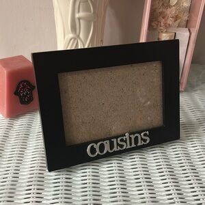 Malden " Cousins " Picture Frame 4x6 9.5"